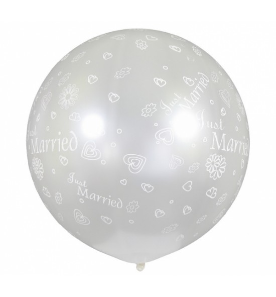 Balionas milžinas "Just Married" 80 cm